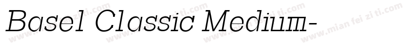 Basel Classic Medium字体转换